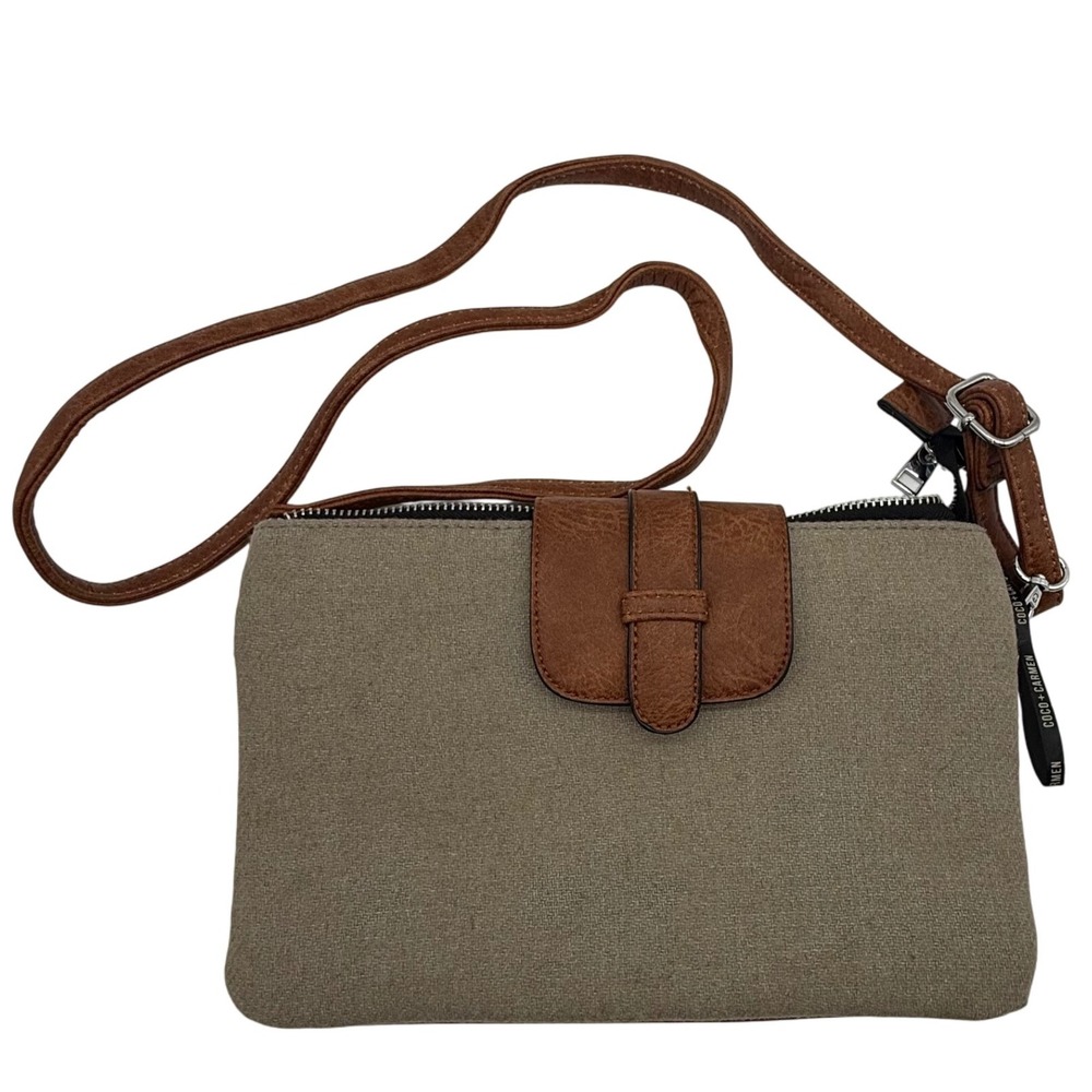 Coco Carmen Crossbody Bag western wool like canvas. Purse Handbag -‎ rub mark